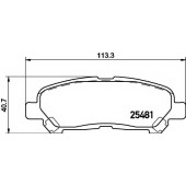 Колодки тормозные дисковые для TOYOTA KLUGER(#ASU4#,#GSU4#,#MHU4#) <b>HELLA PAGID 8DB 355 020-131 / T2154</b>