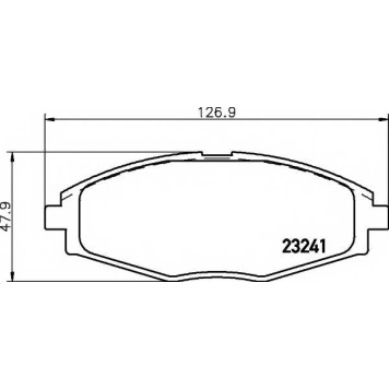 Колодки тормозные дисковые для CHEVROLET MATIZ(M200,M250), SPARK / DAEWOO LANOS(KLAT), MATIZ(KLA4,KLYA) <b>HELLA PAGID 8DB 355 017-021 / T3093</b>
