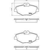 Колодки тормозные дисковые для MERCEDES E(S211,W211) <b>HELLA PAGID 8DB 355 018-731 / T5154</b>