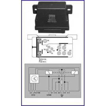 Реле, система накаливания HUCO 132032