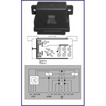 Реле, система накаливания HUCO 132033