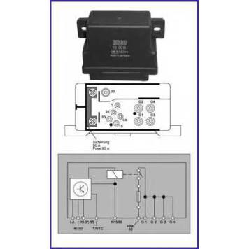Реле, система накаливания HUCO 132035