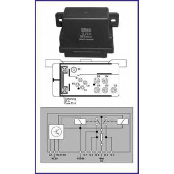 Реле, система накаливания HUCO 132038