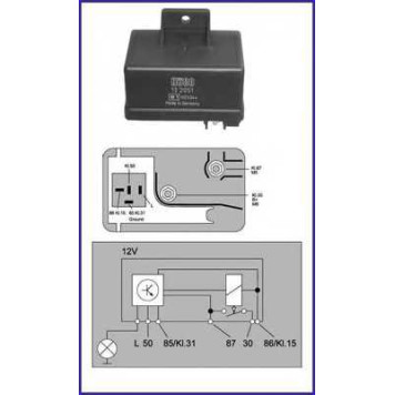Реле, система накаливания HUCO 132051