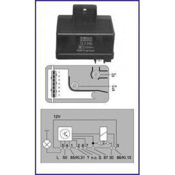 Реле, система накаливания HUCO 132085