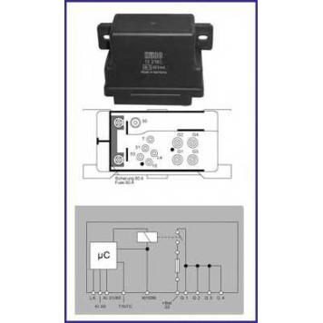 Реле, система накаливания HUCO 132160