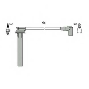 Комплект проводов зажигания HUCO 134269