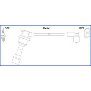 Комплект проводов зажигания HUCO 134480