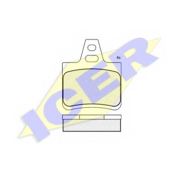 Колодки тормозные дисковые для CITROEN XANTIA(X1,X2), XM(Y3,Y4) <b>ICER 180812 / 20162</b>