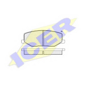 Колодки тормозные дисковые для SUZUKI JIMNY(FJ), LJ, SAMURAI(SJ), SJ 410, SJ 413 <b>ICER 180468 / 21142</b>