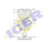 Колодки тормозные дисковые для BMW 3(E46) / LAND ROVER RANGE ROVER(LM) <b>ICER 181552 / 21487</b>