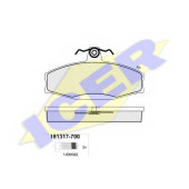 Колодки тормозные дисковые для AUDI Q3(8U) / SKODA FAVORIT Forman(785), FAVORIT(781,787), FELICIA(6U1,6U5,797) / VW CADDY(9U7) <b>ICER 181317-700 / 21662</b>