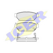 Колодки тормозные дисковые для MITSUBISHI CARISMA(DA#), COLT(CA#A, CJ#, CP#), LANCER(C6#A, C7#A, CB#W, CB/D#A, CD#W), MIRAGE(CJ - CM, CJ#A, CL#A) <b>ICER 180982 / 21872</b>