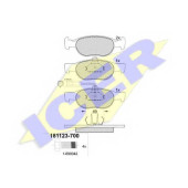 Колодки тормозные дисковые для FIAT BRAVA(182), BRAVO(182), MAREA(185) / LANCIA DELTA(836) <b>ICER 181123-700 / 21930</b>