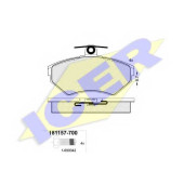Колодки тормозные дисковые для AUDI A4(8D2,8D5,B5) / VW PASSAT(3B2,3B5) <b>ICER 181157-700 / 21945</b>