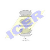 Колодки тормозные дисковые для MERCEDES C(S205,W205) <b>ICER 182212 / 22031</b>