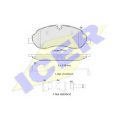 Колодки тормозные дисковые для FORD TRANSIT <b>ICER 142217 / 22034</b>