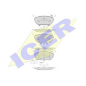 Колодки тормозные дисковые для AUDI A3(8V7,8VA,8VS) / SKODA OCTAVIA(5E3,5E5) / VW GOLF SPORTSVAN(AM1), GOLF(5G1,BA5,BE1) <b>ICER 182189 / 22035</b>