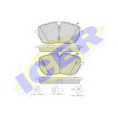 Колодки тормозные дисковые для PEUGEOT 308 <b>ICER 182227 / 22218</b>