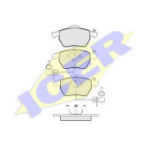 Колодки тормозные дисковые для AUDI A4(8E2, 8E5, 8EC, 8ED, 8H7, 8HE, B6, B7), A6(4B2, 4B5, 4F2, 4F5, 4FH, C5, C6) / VW GOLF(1J1, 1J5), PASSAT(3B2, 3B3, 3B5, 3B6) <b>ICER 181331 / 23018</b>