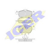 Колодки тормозные дисковые для OPEL ASTRA(F07#, F08#, F35#, F48#, F67, F69#, F70), ZAFIRA(F75#) <b>ICER 181248 / 23057</b>