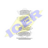 Колодки тормозные дисковые для MERCEDES M(W163) <b>ICER 181276 / 23193</b>