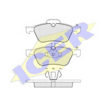 Колодки тормозные дисковые <b>ICER 181434 / 23281</b>