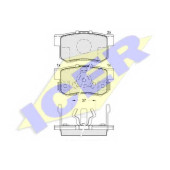 Колодки тормозные дисковые для HONDA ACCORD(CP,CU), CR(RD#), FR(BE) <b>ICER 181718 / 24232</b>