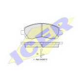 Колодки тормозные дисковые для SUBARU IMPREZA(GC,GD,GF,GFC,GG), LEGACY(BD,BE,BG,BH) <b>ICER 181318 / 23780</b>