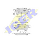Колодки тормозные дисковые для AUDI A6(4F2,4F5,4FH,C6), A8(4E#) / VW PHAETON(3D#) <b>ICER 181725 / 23900</b>