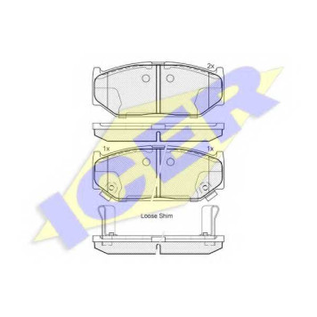 Колодки тормозные дисковые для SUZUKI SWIFT(EZ,FZ,MZ,NZ) <b>ICER 182045 / 23963</b>