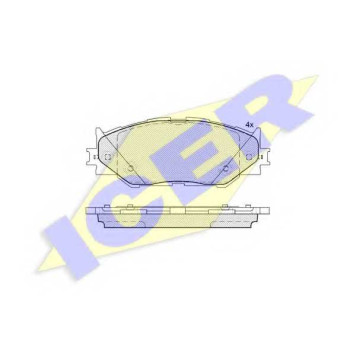 Колодки тормозные дисковые для LEXUS IS(ALE2#, AVE3#, GSE2#, GSE3#, USE2#) <b>ICER 181750 / 23983</b>