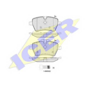 Колодки тормозные дисковые <b>ICER 181756 / 23984</b>