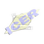 Колодки тормозные дисковые для AUDI Q7(4L) / PORSCHE CAYENNE(955,9PA) <b>ICER 181611-203 / 24010</b>