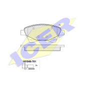 Колодки тормозные дисковые для RENAULT GRAND(JM0/1#, JZ0/1#), MEGANE(BM0/1#, CM0/1#, EM0/1#, KM0/1#, LM0/1#), SCENIC(JM0/1#) <b>ICER 181649-701 / 24065</b>
