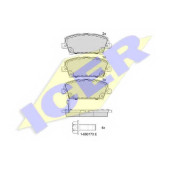 Колодки тормозные дисковые для HONDA CIVIC(FA,FD,FK,FN) <b>ICER 181773 / 24087</b>