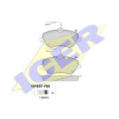 Колодки тормозные дисковые для CITROEN C5(RD#,TD#), C6(TD#) / PEUGEOT 407(6C#,6D#,6E#), 607(9D,9U) <b>ICER 181657-700 / 24133</b>