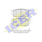 Колодки тормозные дисковые для HYUNDAI ACCENT(MC), i20(PB,PBT) / KIA PRIDE(DA), RIO(JB) <b>ICER 181711 / 24317</b>