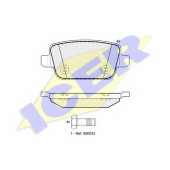 Колодки тормозные дисковые для FORD FOCUS, GALAXY, KUGA, MONDEO, S-MAX / LAND ROVER FREELANDER / VOLVO S80, V70, XC70 <b>ICER 181801 / 24537</b>
