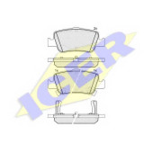 Колодки тормозные дисковые для TOYOTA AURIS, COROLLA <b>ICER 181870 / 24664</b>