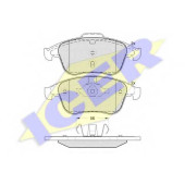 Колодки тормозные дисковые для RENAULT LAGUNA(BT0/1,DT0/1,KT0/1), LATITUDE(L70#) <b>ICER 181859 / 24870</b>