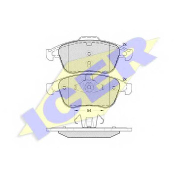 Колодки тормозные дисковые для RENAULT GRAND(JZ0/1#), MEGANE(BZ0#, DZ0/1#, EZ0/1#, KZ0/1), SCENIC(JZ0/1#) <b>ICER 181918 / 24710</b>