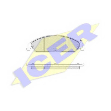 Колодки тормозные дисковые <b>ICER 181782 / 24829</b>