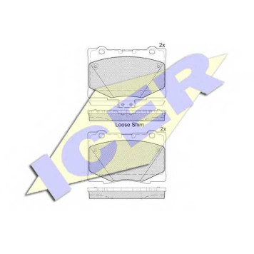 Колодки тормозные дисковые для HONDA LEGEND(KB#) <b>ICER 182184 / 25117</b>
