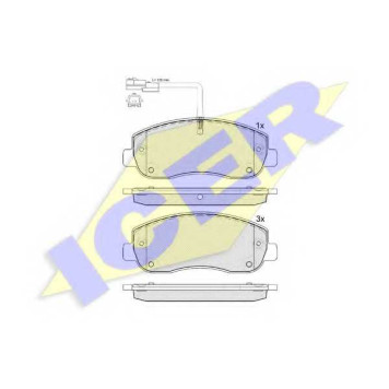 Колодки тормозные дисковые для NISSAN NV400 / OPEL MOVANO / RENAULT MASTER(EV,FV,HV,JV,UV) <b>ICER 141999 / 25148</b>