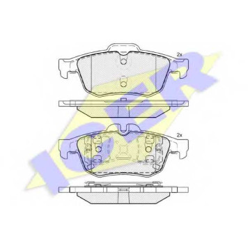 Колодки тормозные дисковые для RENAULT LATITUDE(L70#), TALISMAN <b>ICER 182025 / 25265</b>