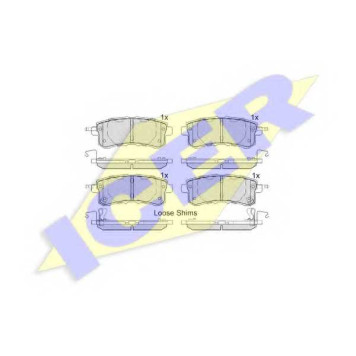 Колодки тормозные дисковые для INFINITI QX4, QX56 / NISSAN PATROL(Y62) <b>ICER 182052 / 25340</b>