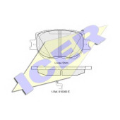 Колодки тормозные дисковые для LEXUS IS(AVE3#,GSE3#) <b>ICER 182200 / D1733-8957</b>