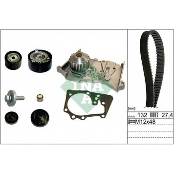 Водяной насос + комплект зубчатого ремня INA 530 0639 30