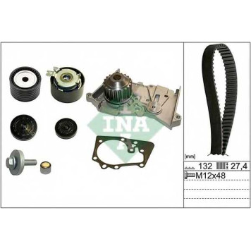 Водяной насос + комплект зубчатого ремня INA 530 0640 30